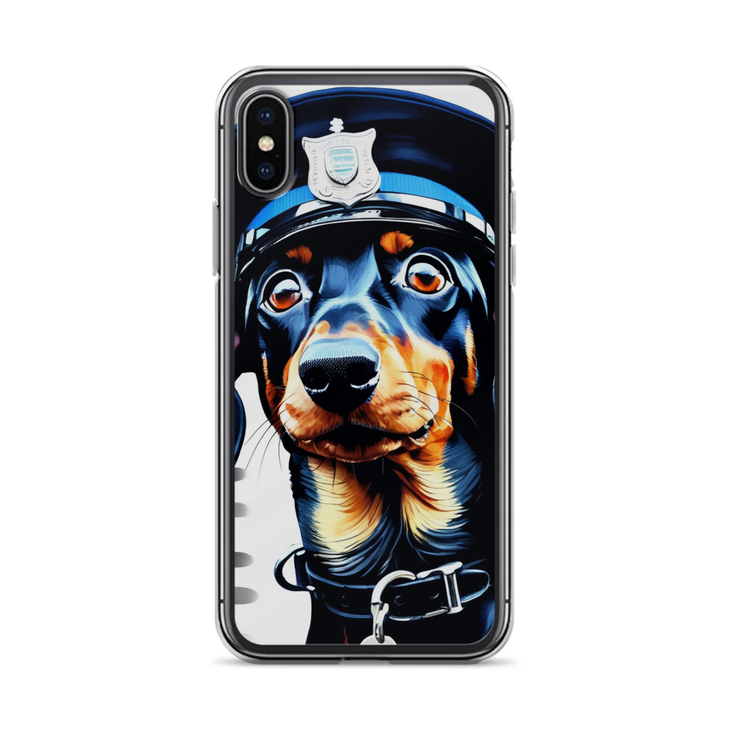 PugMug Custom Black Dachshund iPhone Case