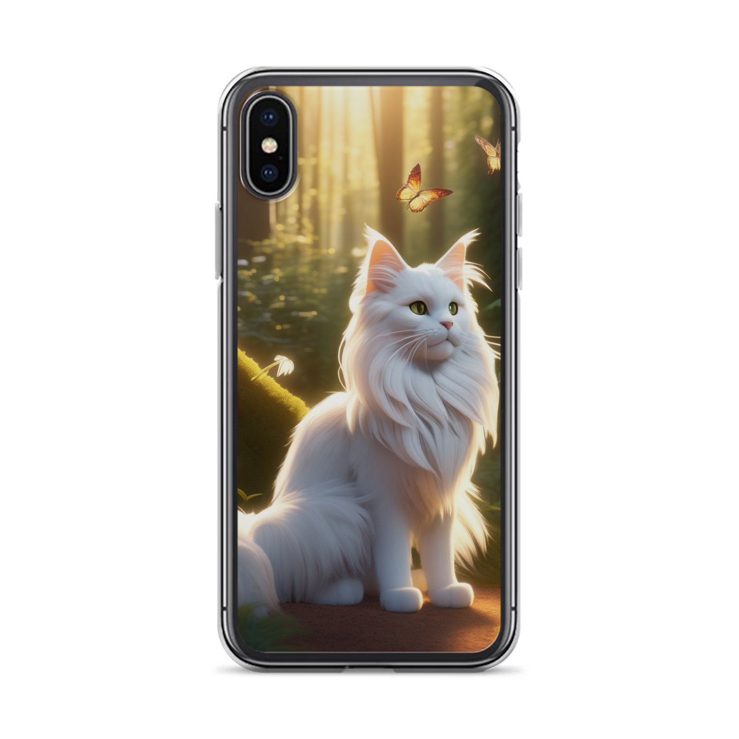 PugMug Custom White Maine Coon Cat iPhone Case