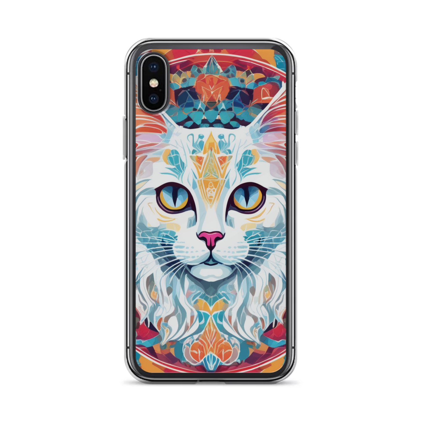 PugMug Custom White Companion Cat iPhone Case