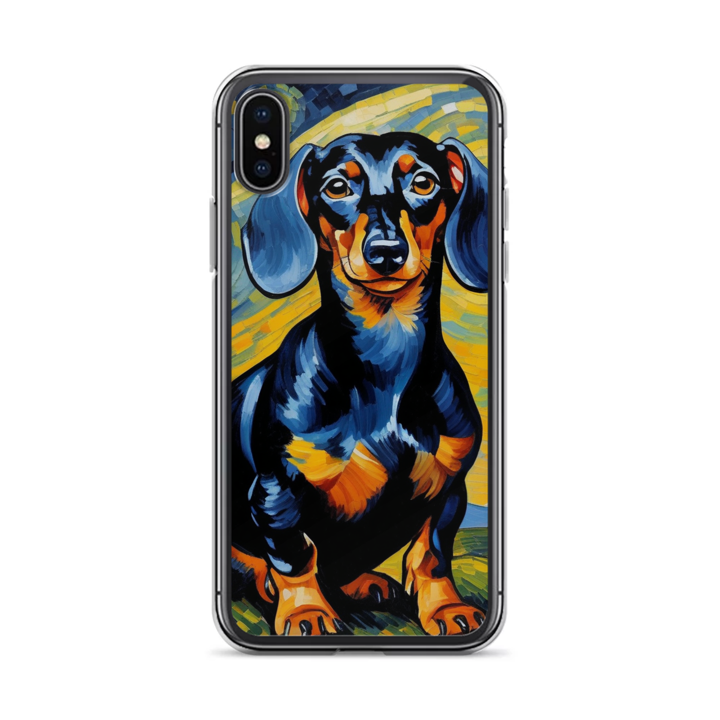 PugMug Custom Black Dachshund iPhone Case