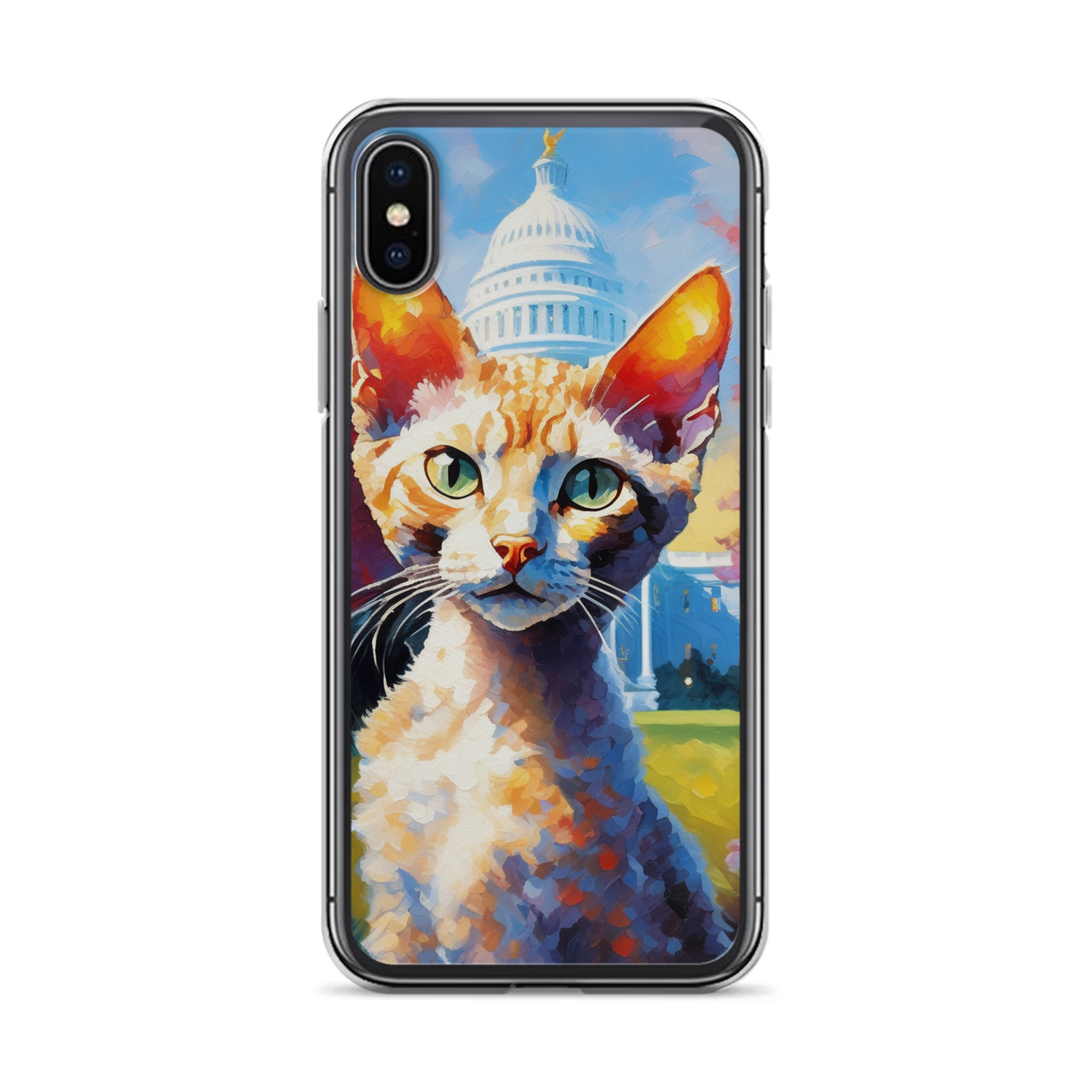 PugMug Custom Tabby Devon Rex Cat iPhone Case