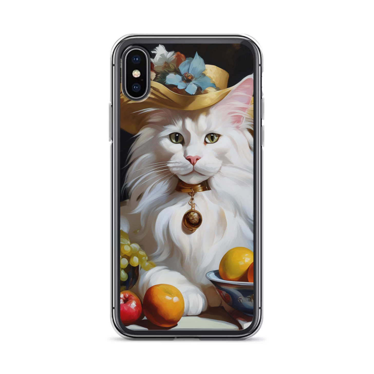 PugMug Custom White Maine Coon Cat iPhone Case