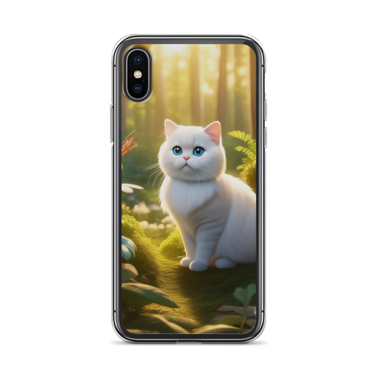 PugMug Custom White Scottish Fold Cat iPhone Case