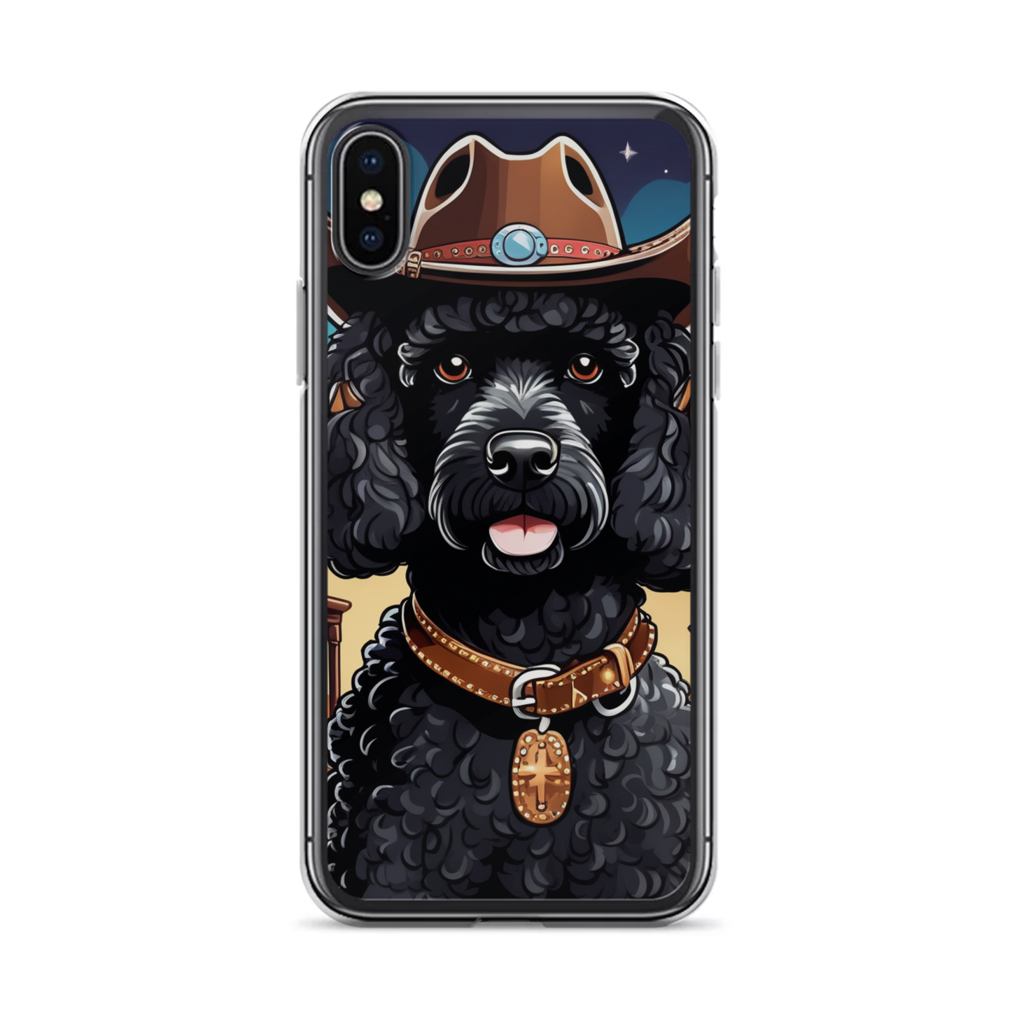 PugMug Custom Black Poodle iPhone Case