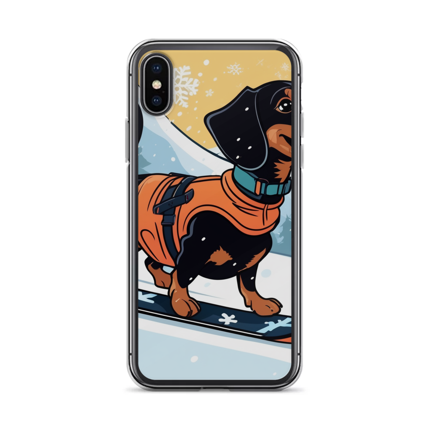 PugMug Custom Black Dachshund iPhone Case