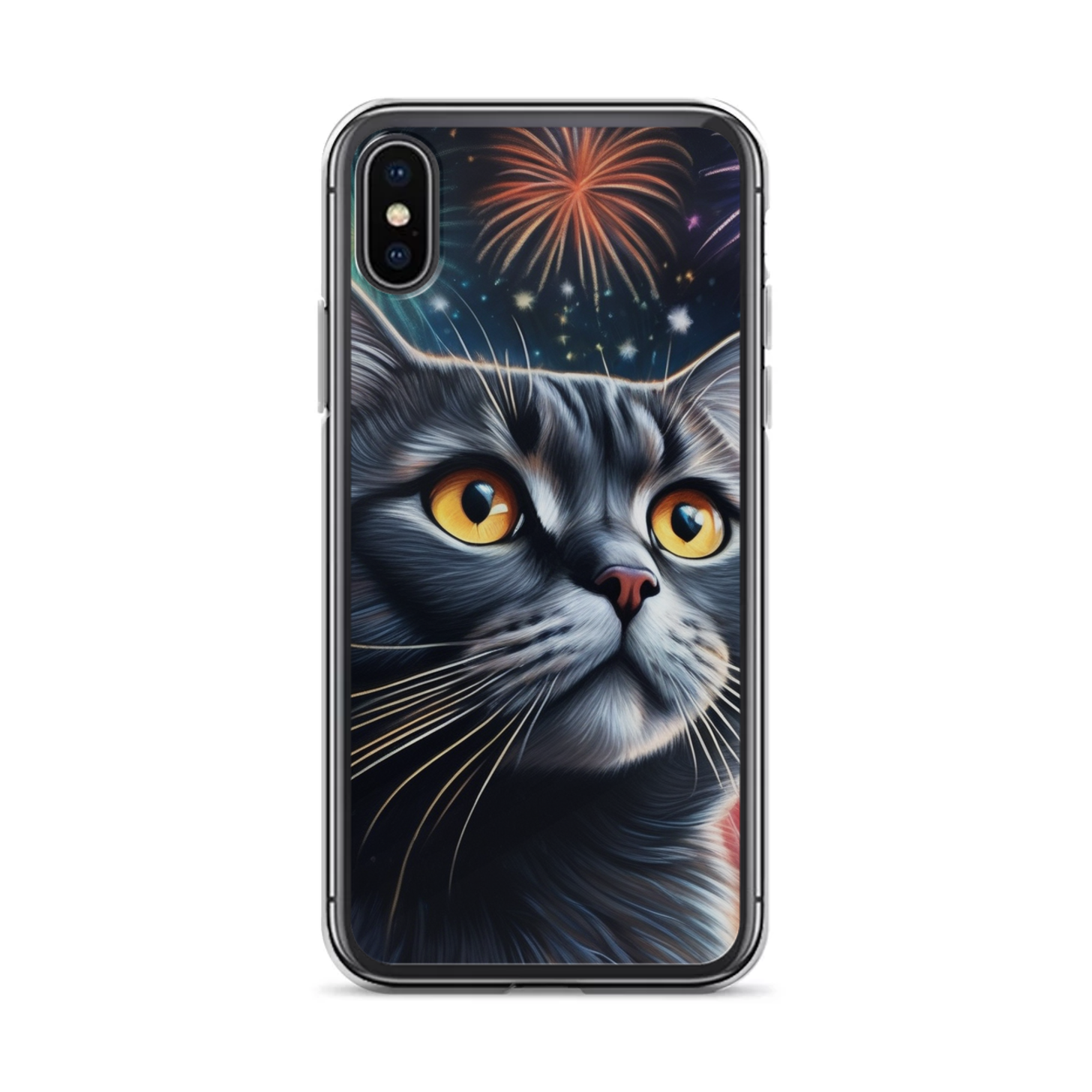 PugMug Custom Black Scottish Fold Cat iPhone Case