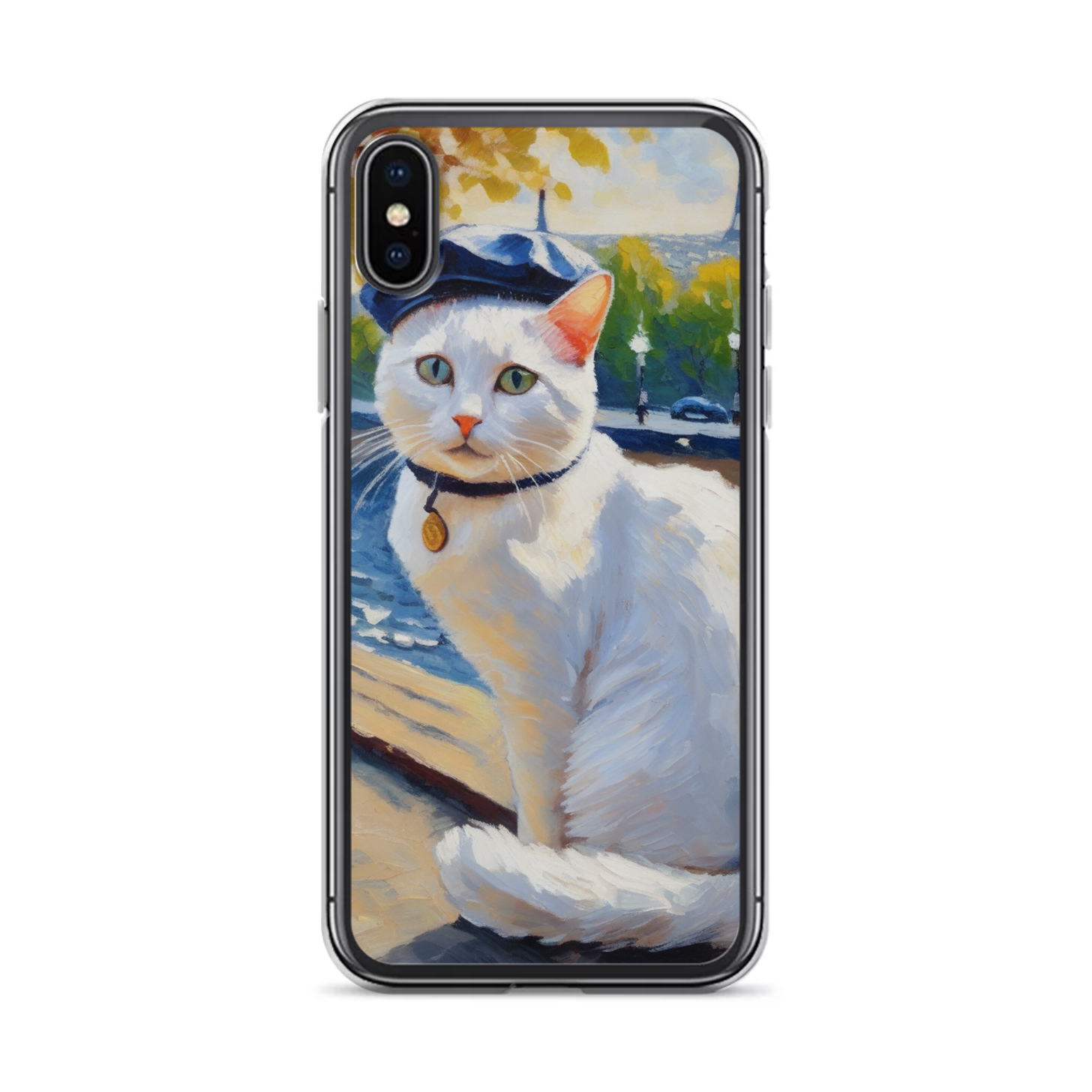 PugMug Custom White Companion Cat iPhone Case