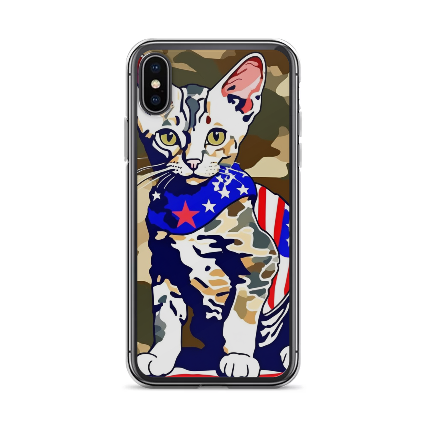 PugMug Custom Tabby Devon Rex Cat iPhone Case