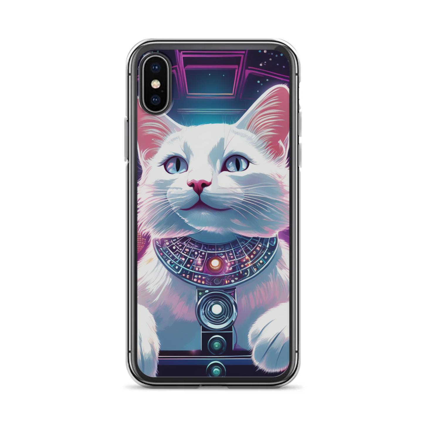PugMug Custom White Companion Cat iPhone Case