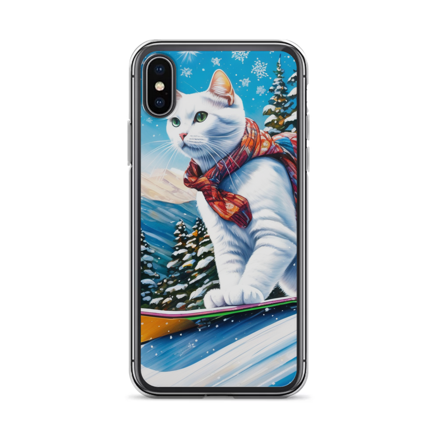 PugMug Custom White Companion Cat iPhone Case