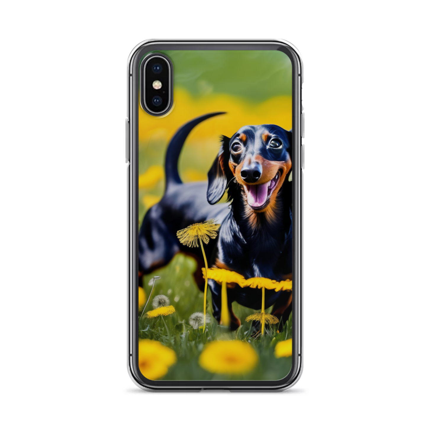 PugMug Custom Black Dachshund iPhone Case