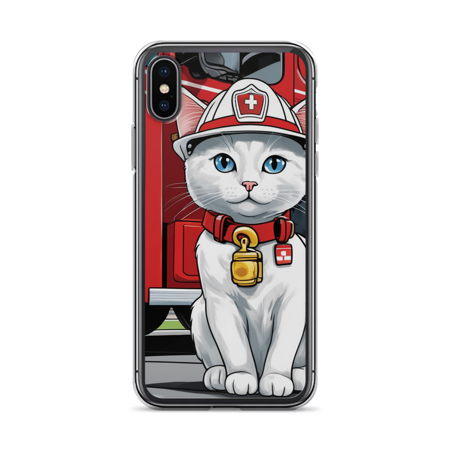 PugMug Custom White Companion Cat iPhone Case