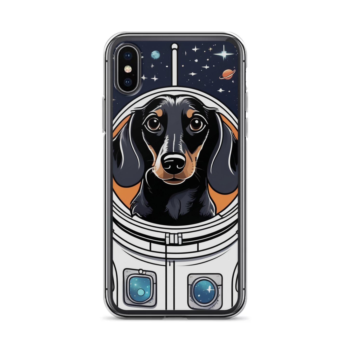 PugMug Custom Black Dachshund iPhone Case
