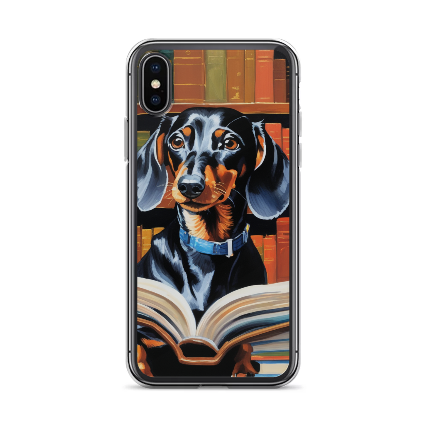 PugMug Custom Black Dachshund iPhone Case