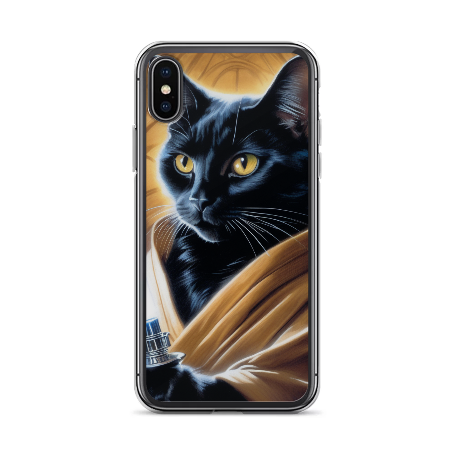 PugMug Custom Black Companion Cat iPhone Case