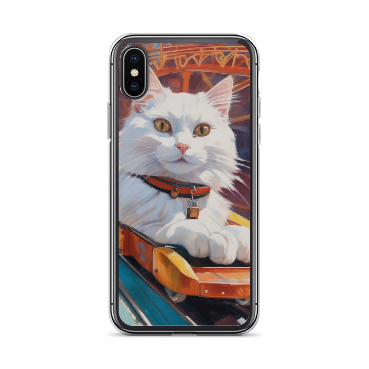 PugMug Custom White Companion Cat iPhone Case