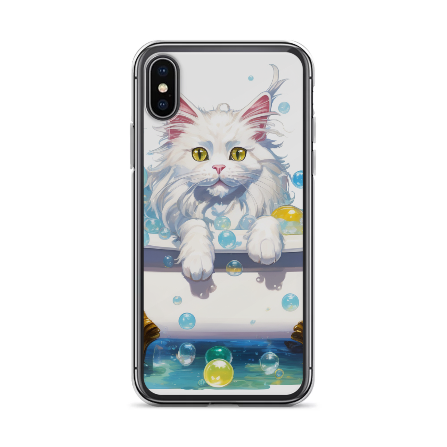 PugMug Custom White Maine Coon Cat iPhone Case