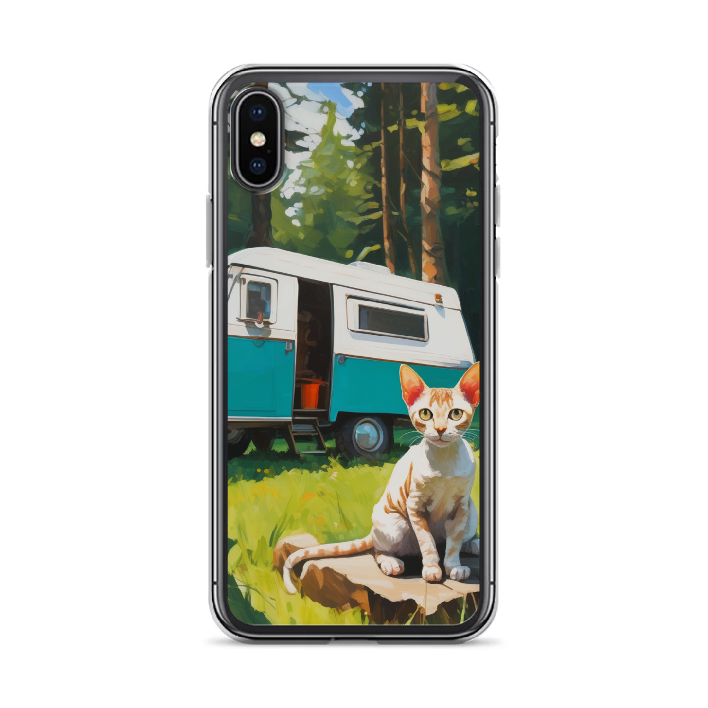 PugMug Custom Tabby Devon Rex Cat iPhone Case