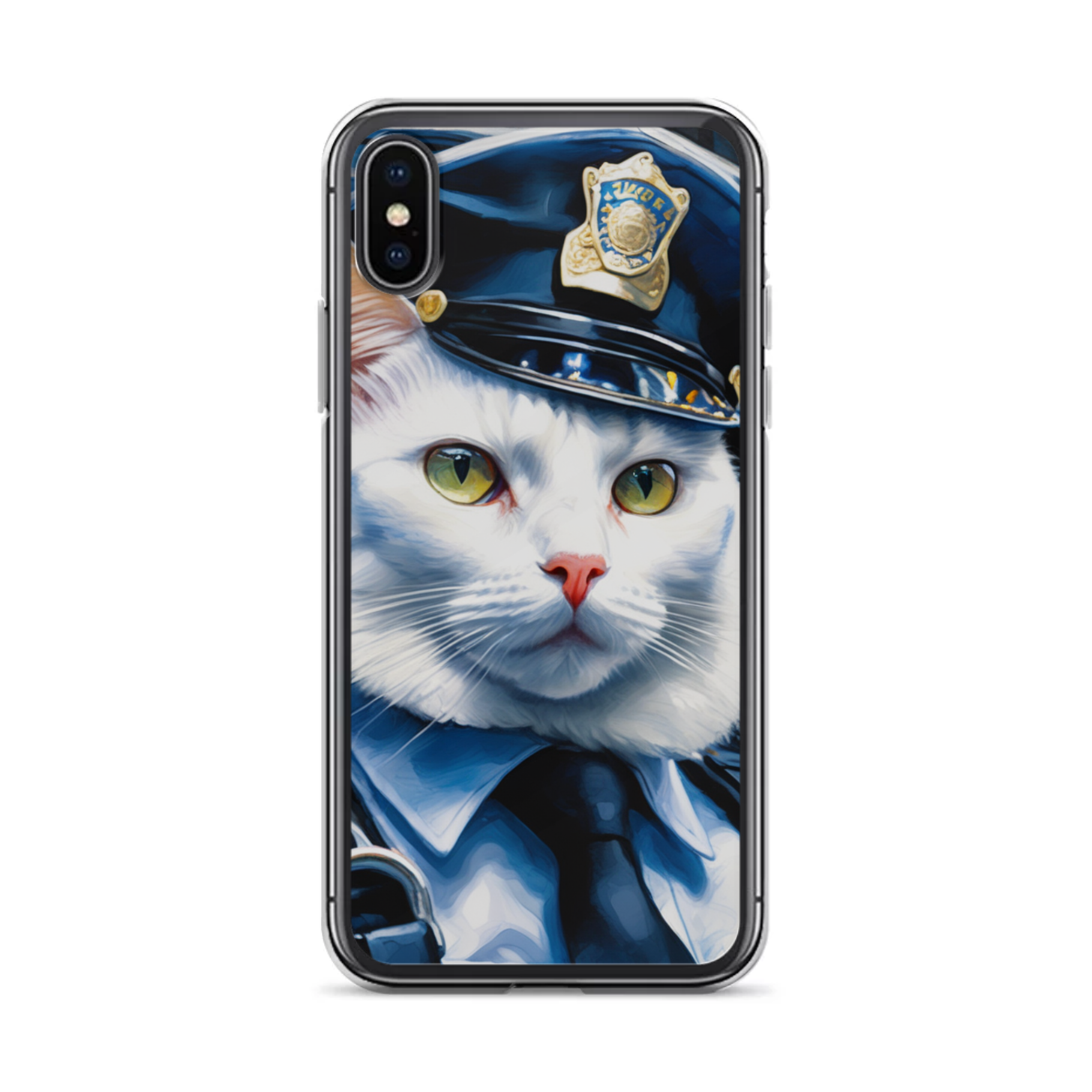 PugMug Custom White Companion Cat iPhone Case