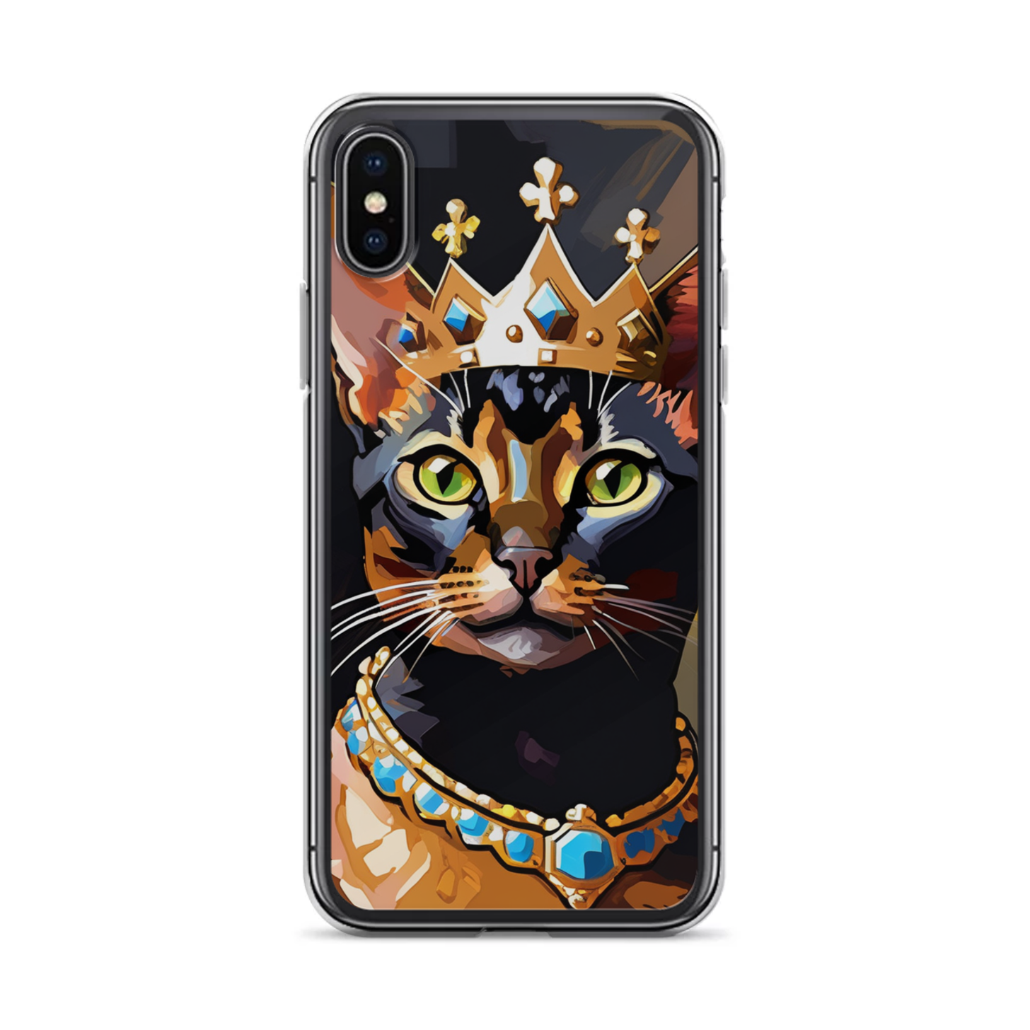 PugMug Custom Black Abyssinian Cat iPhone Case