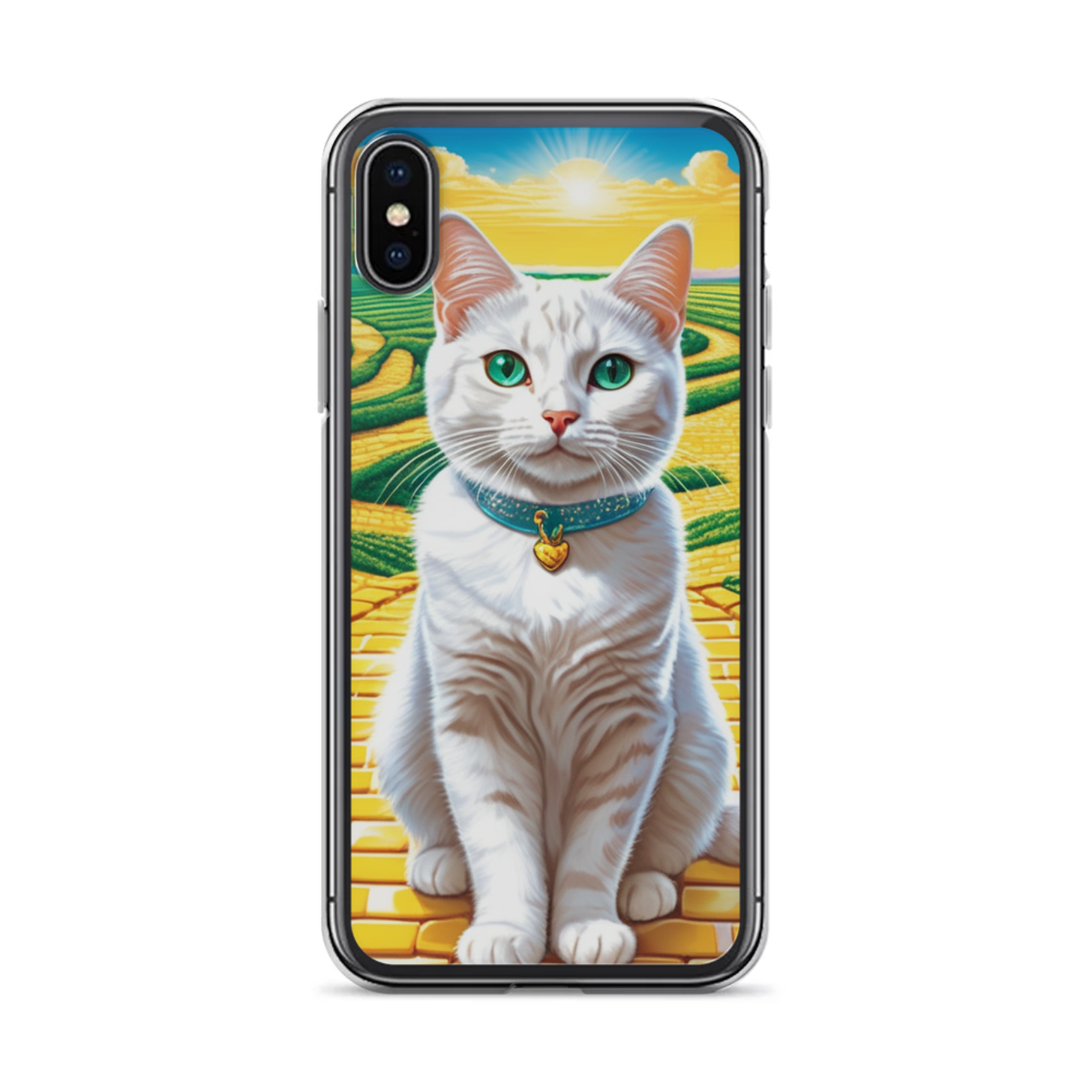 PugMug Custom White Companion Cat iPhone Case