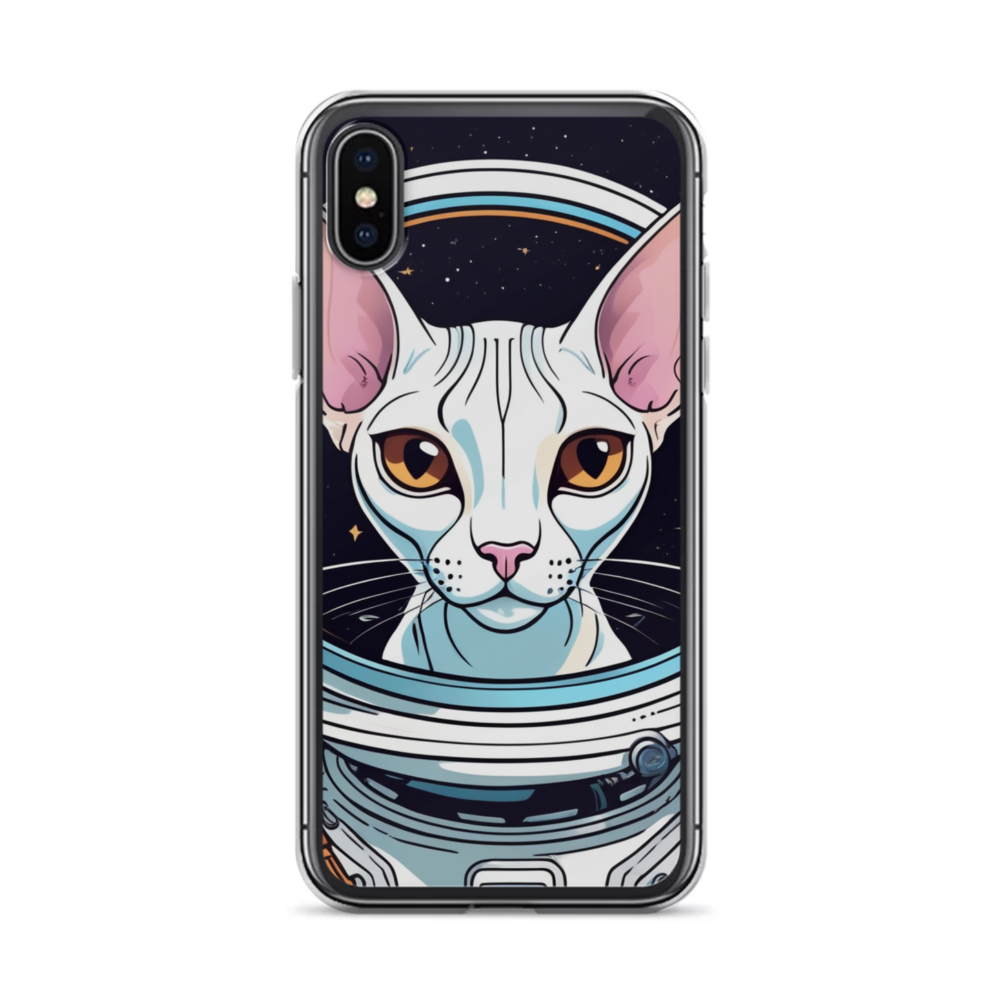 PugMug Custom White Sphynx Cat iPhone Case