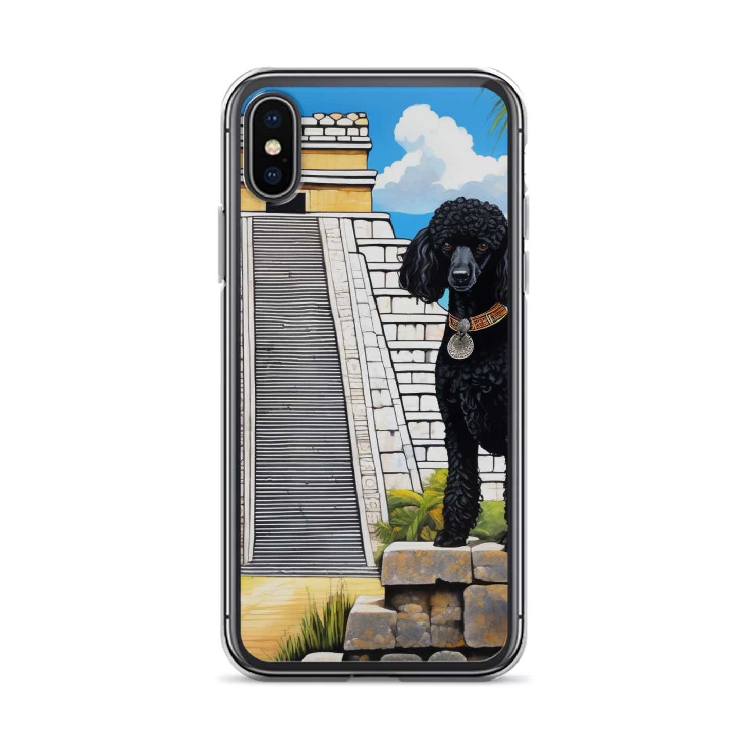 PugMug Custom Black Poodle iPhone Case