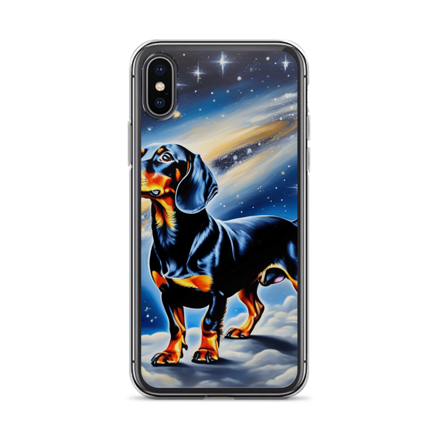 PugMug Custom Black Dachshund iPhone Case