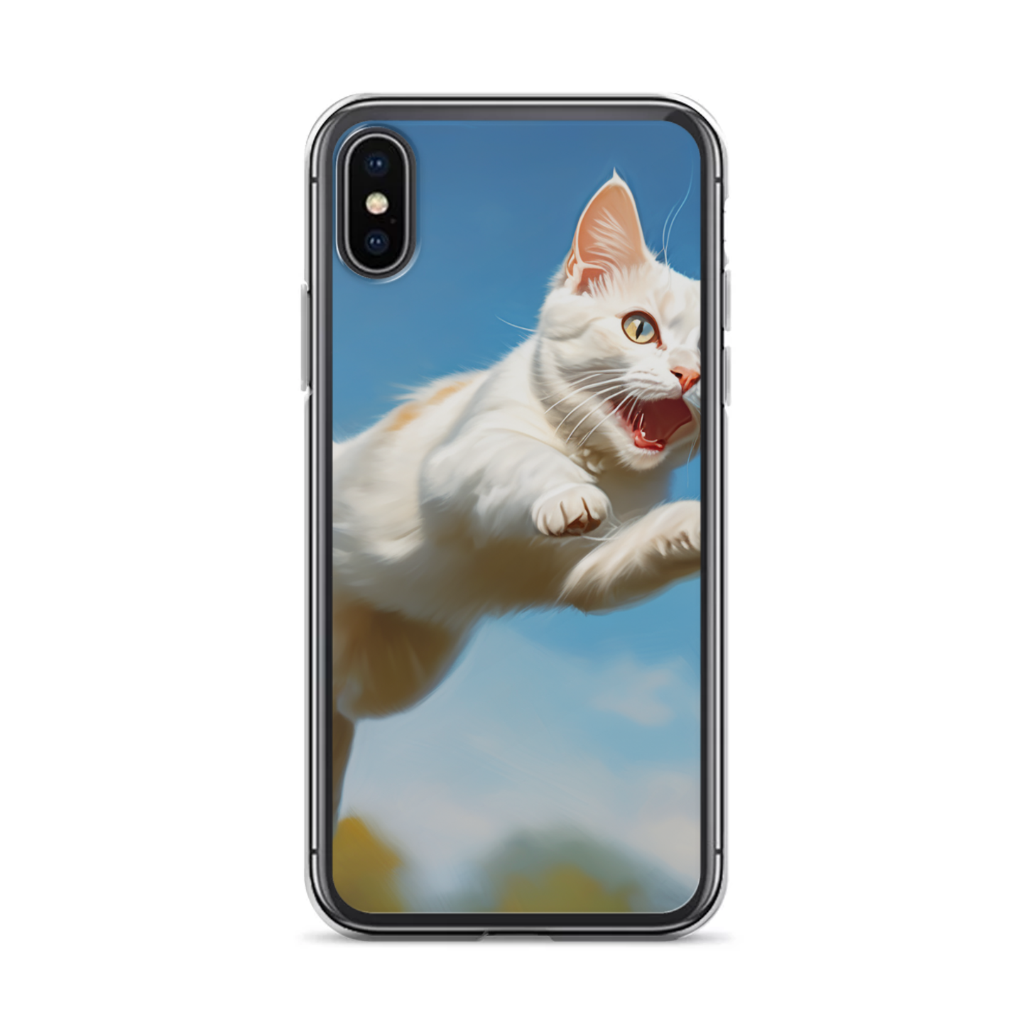 PugMug Custom White Companion Cat iPhone Case