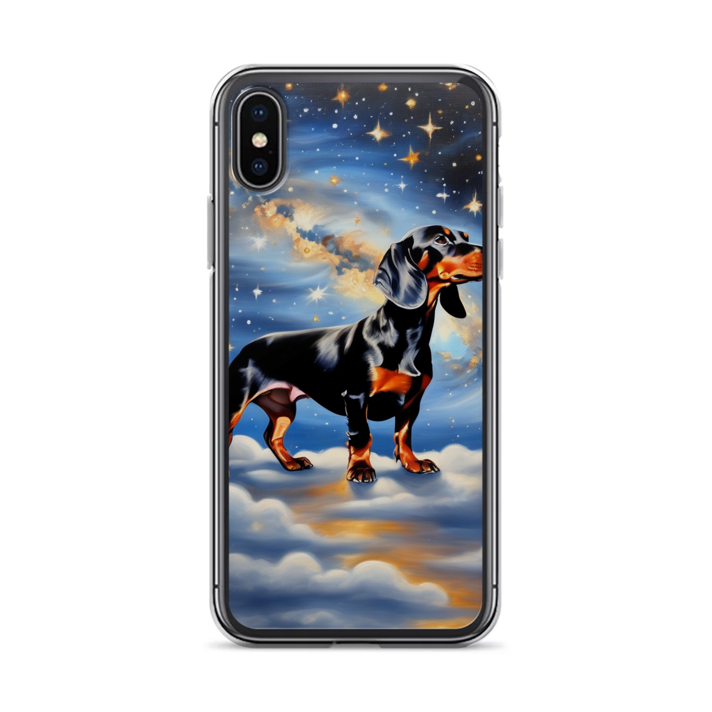 PugMug Custom Black Dachshund iPhone Case