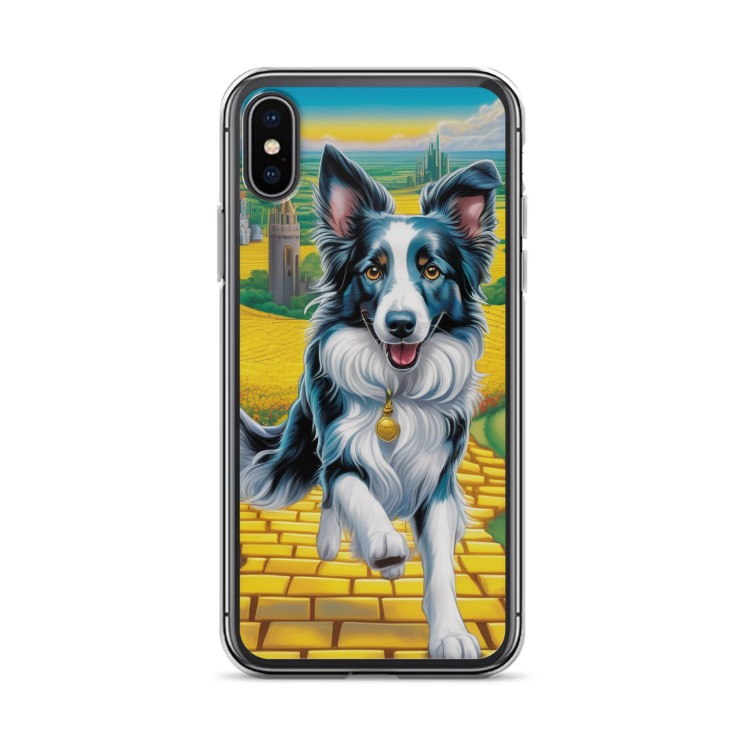 PugMug Custom Blue Merle Border Collie iPhone Case
