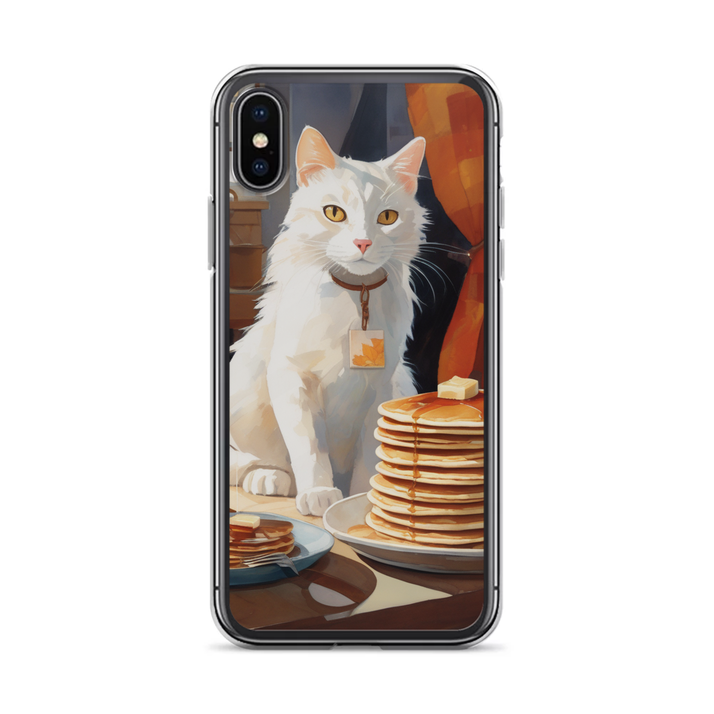 PugMug Custom White Companion Cat iPhone Case