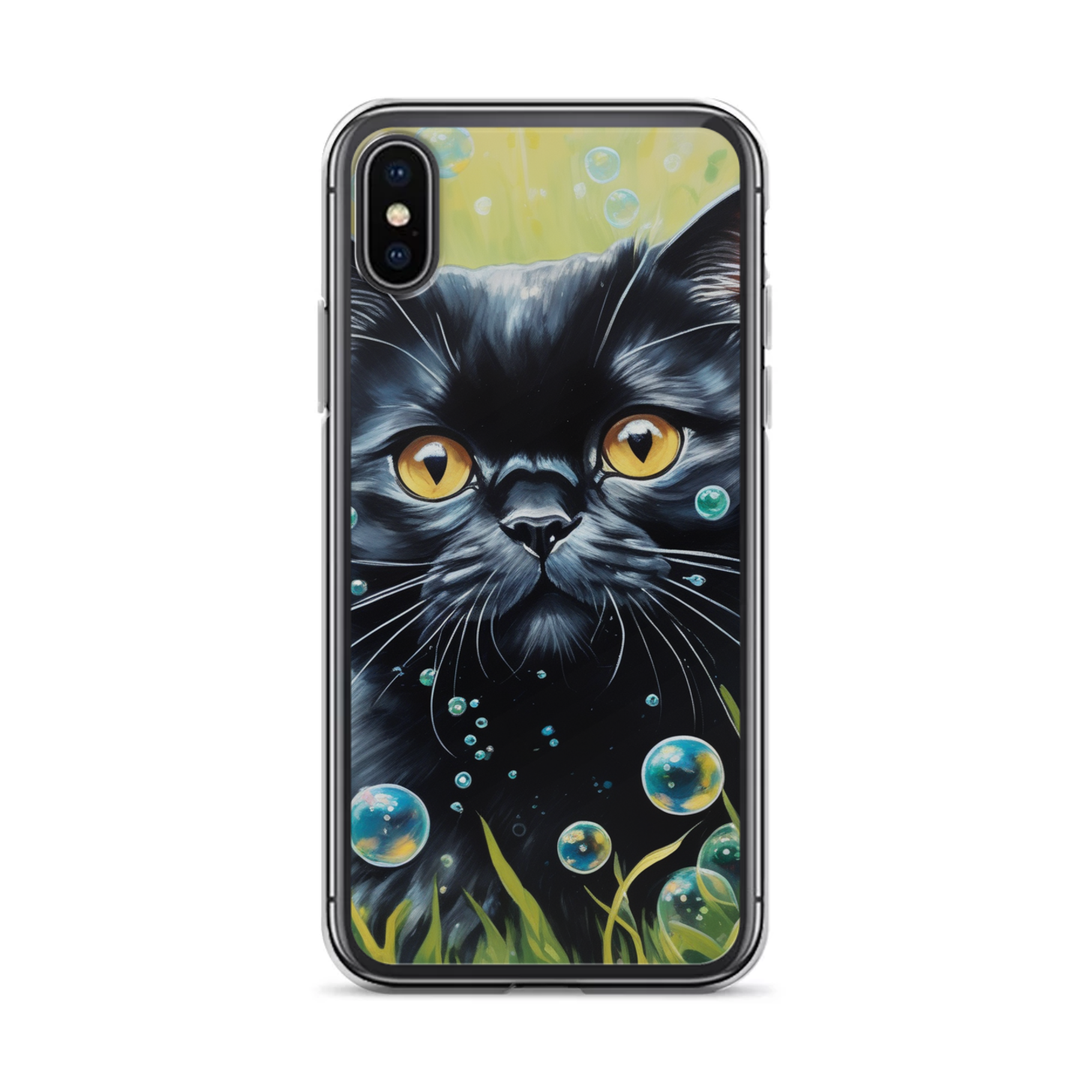 PugMug Custom Black Scottish Fold Cat iPhone Case