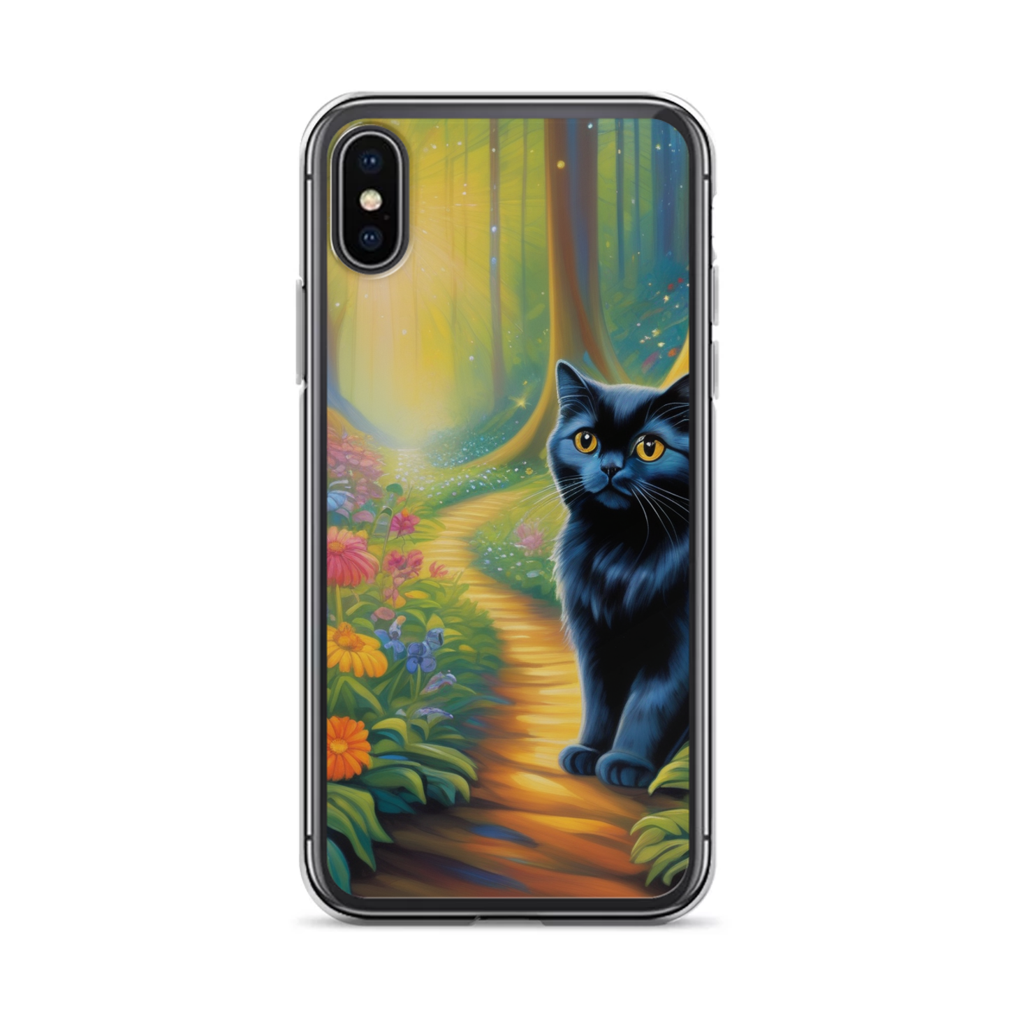 PugMug Custom Black Scottish Fold Cat iPhone Case