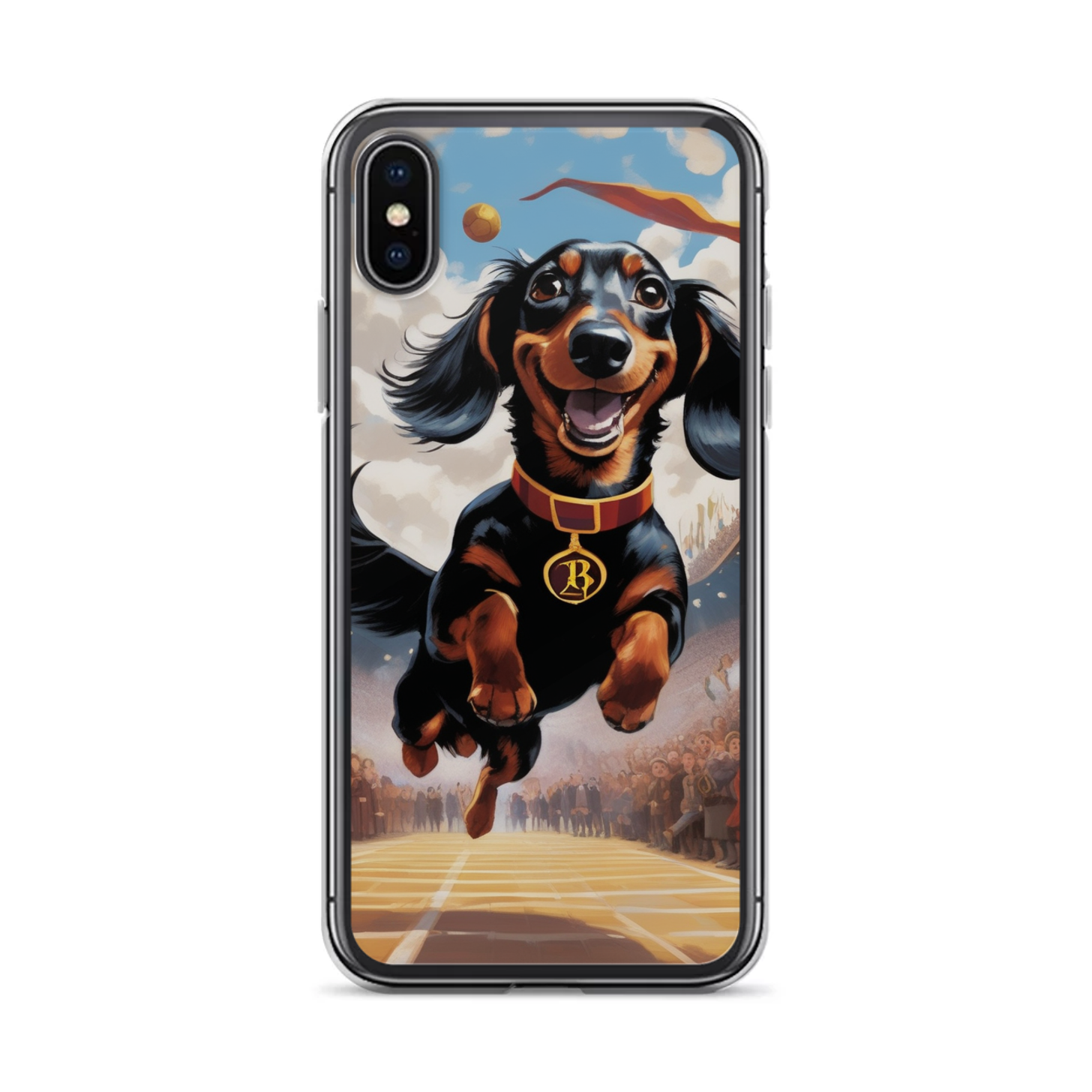 PugMug Custom Black Dachshund iPhone Case