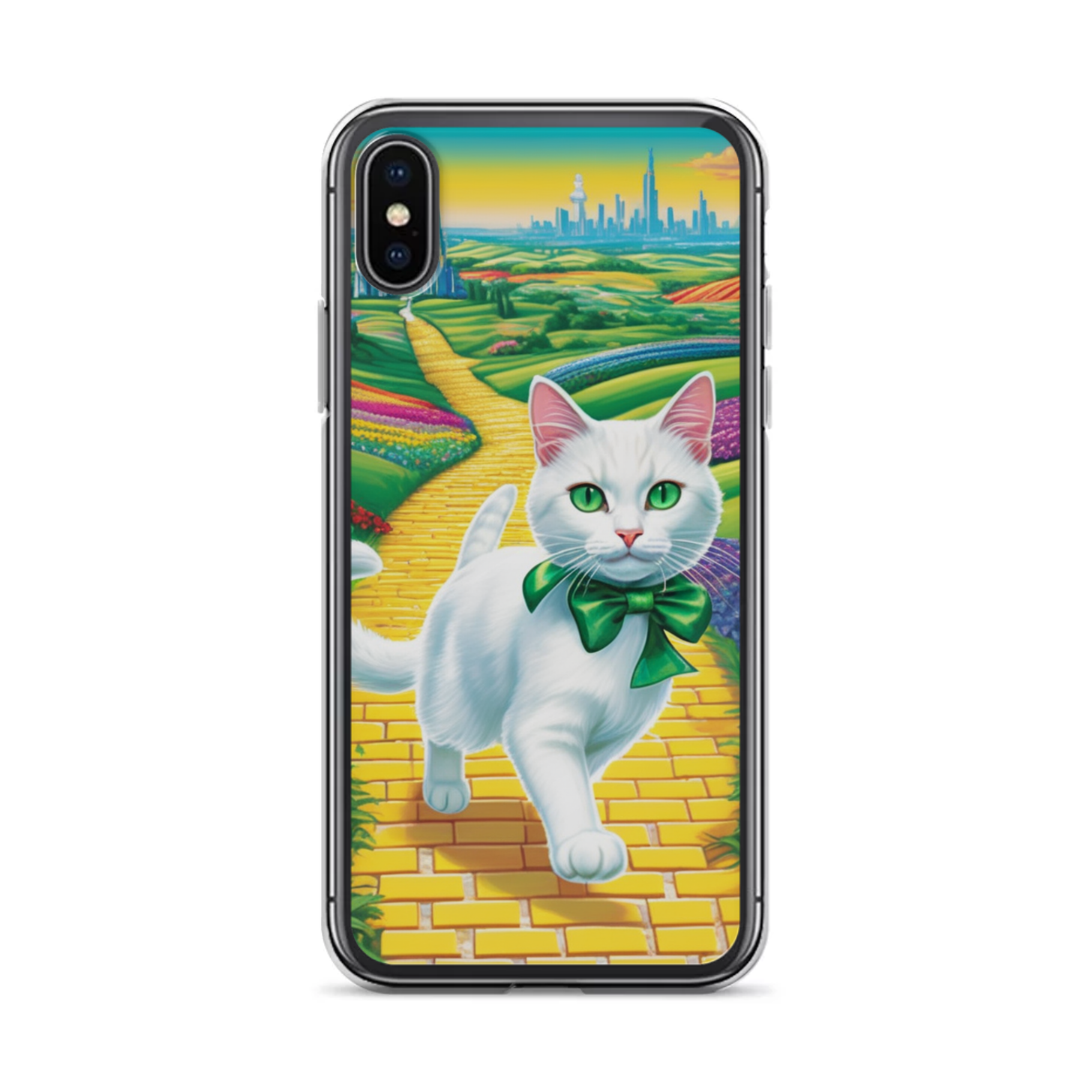 PugMug Custom White Companion Cat iPhone Case