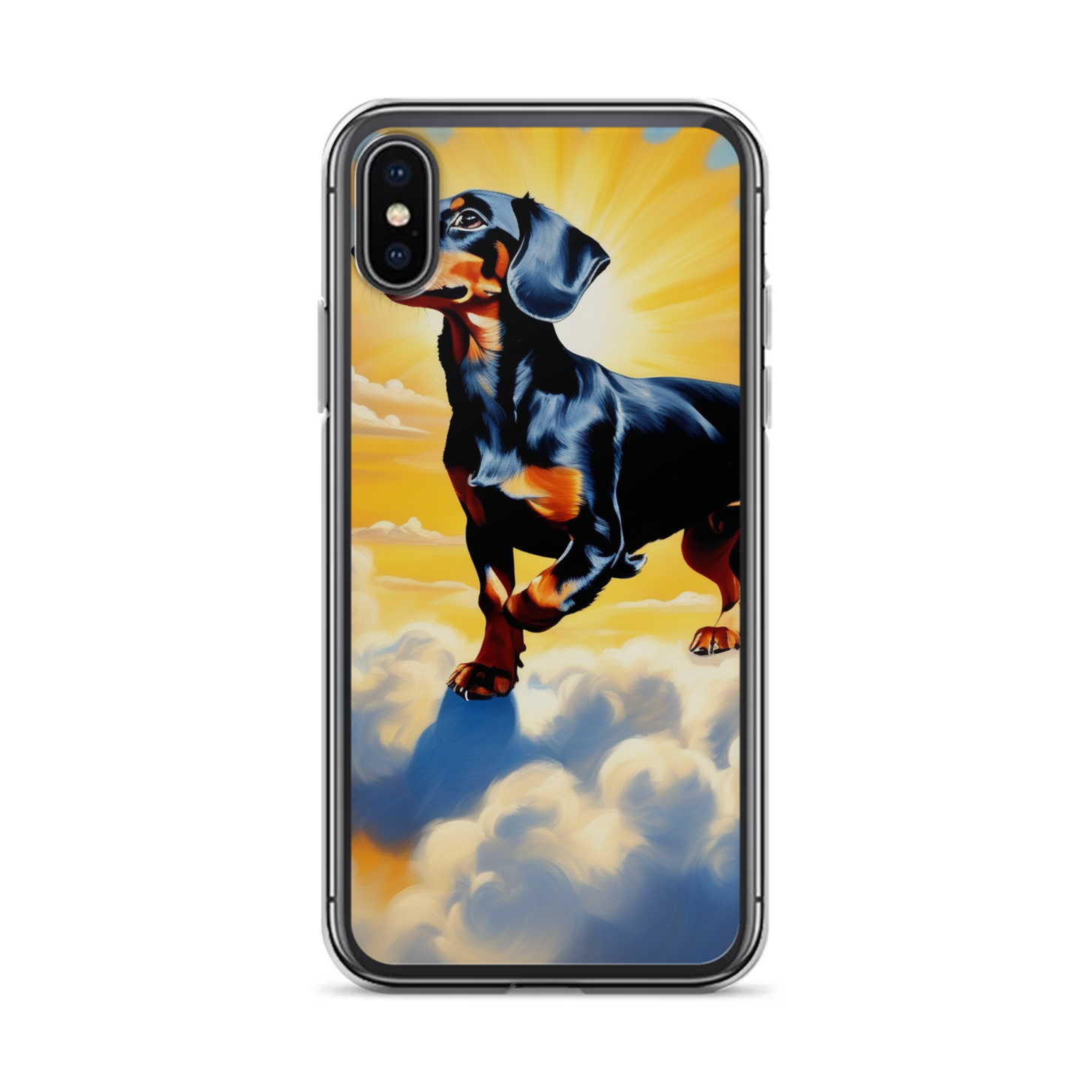 PugMug Custom Black Dachshund iPhone Case