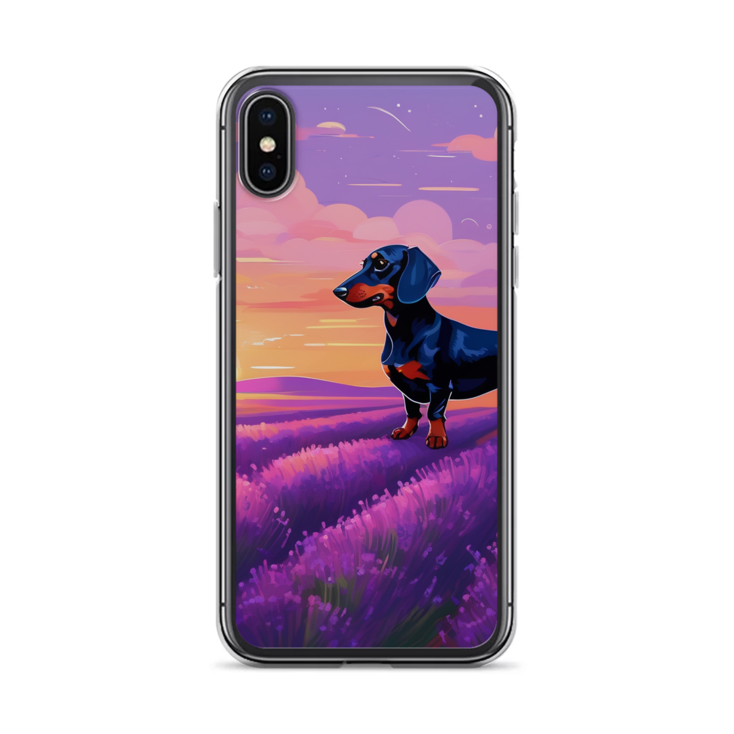 PugMug Custom Black Dachshund iPhone Case