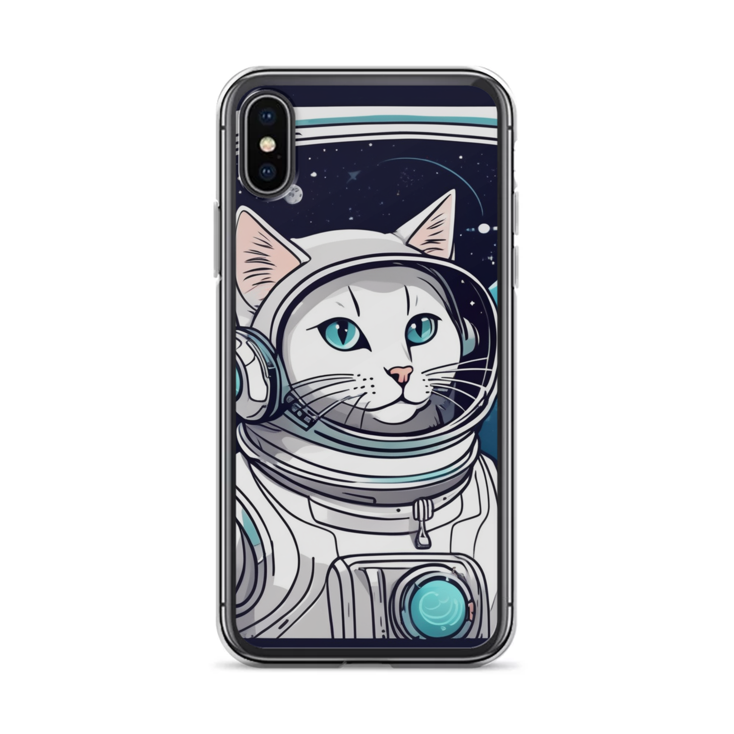 PugMug Custom White Companion Cat iPhone Case