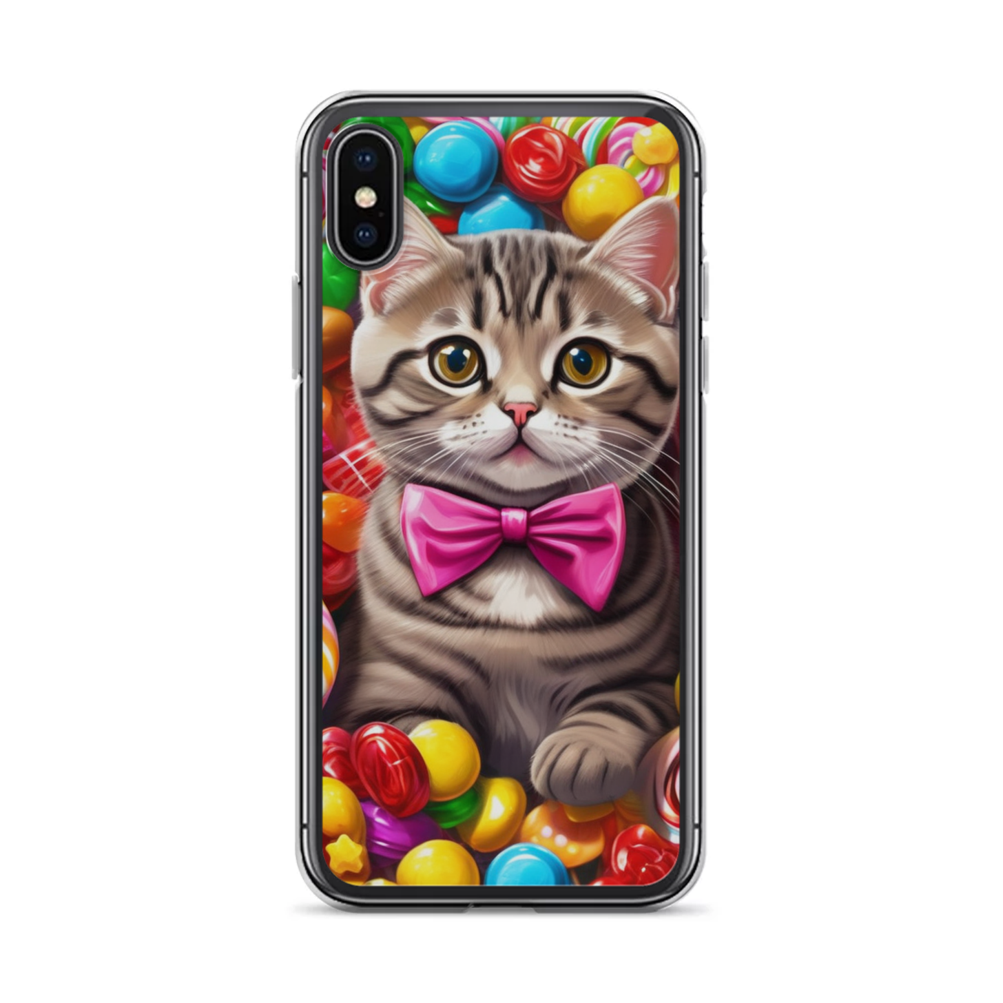 PugMug Custom Tabby Scottish Fold Cat iPhone Case