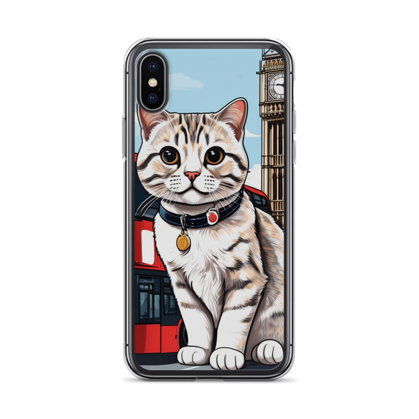 PugMug Custom Tabby Scottish Fold Cat iPhone Case
