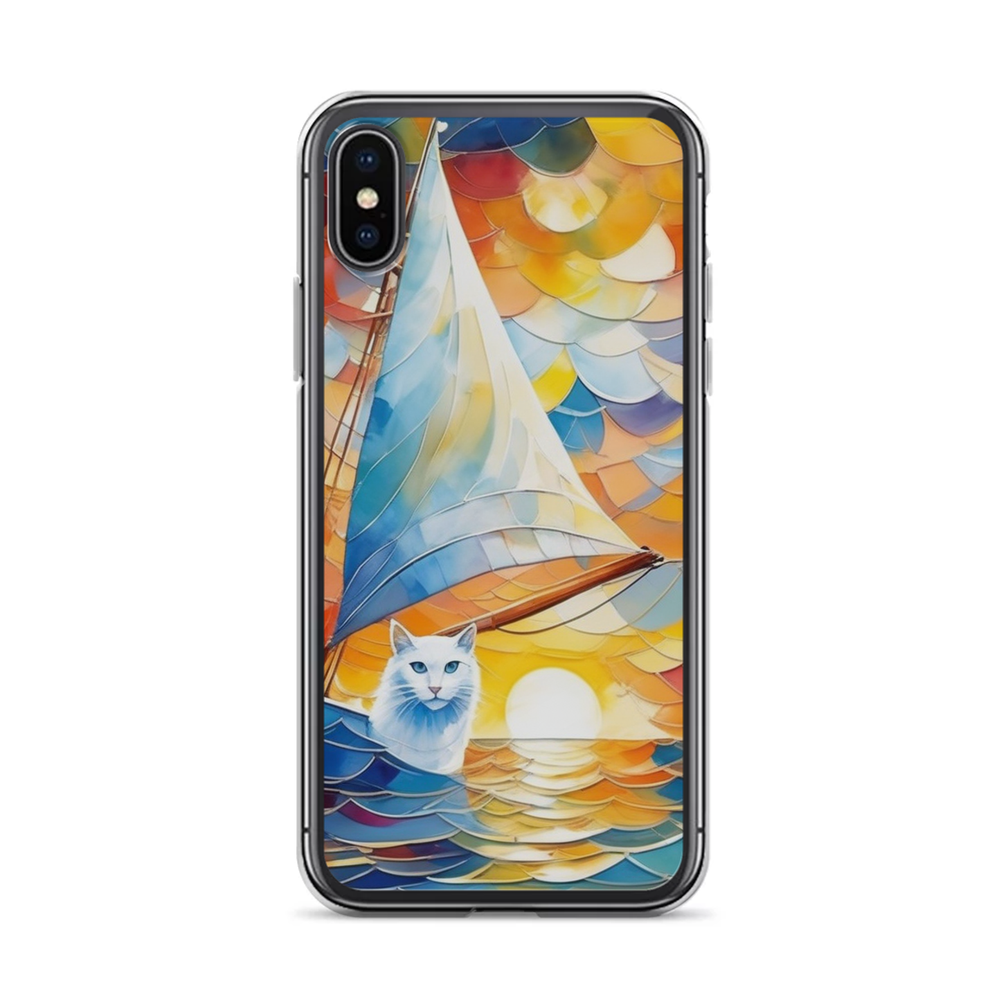 PugMug Custom White Companion Cat iPhone Case