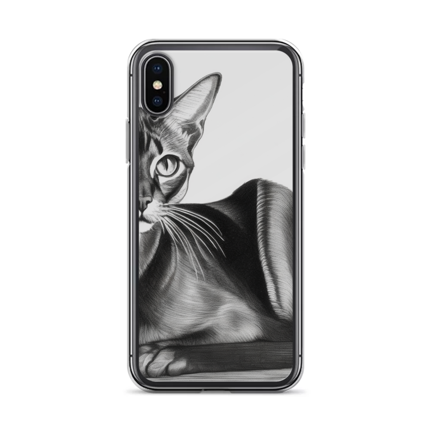 PugMug Custom Black Abyssinian Cat iPhone Case