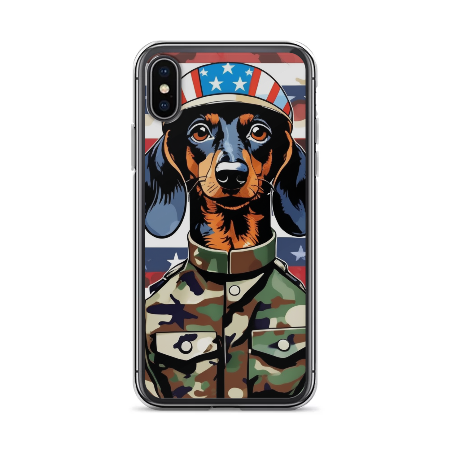 PugMug Custom Black Dachshund iPhone Case