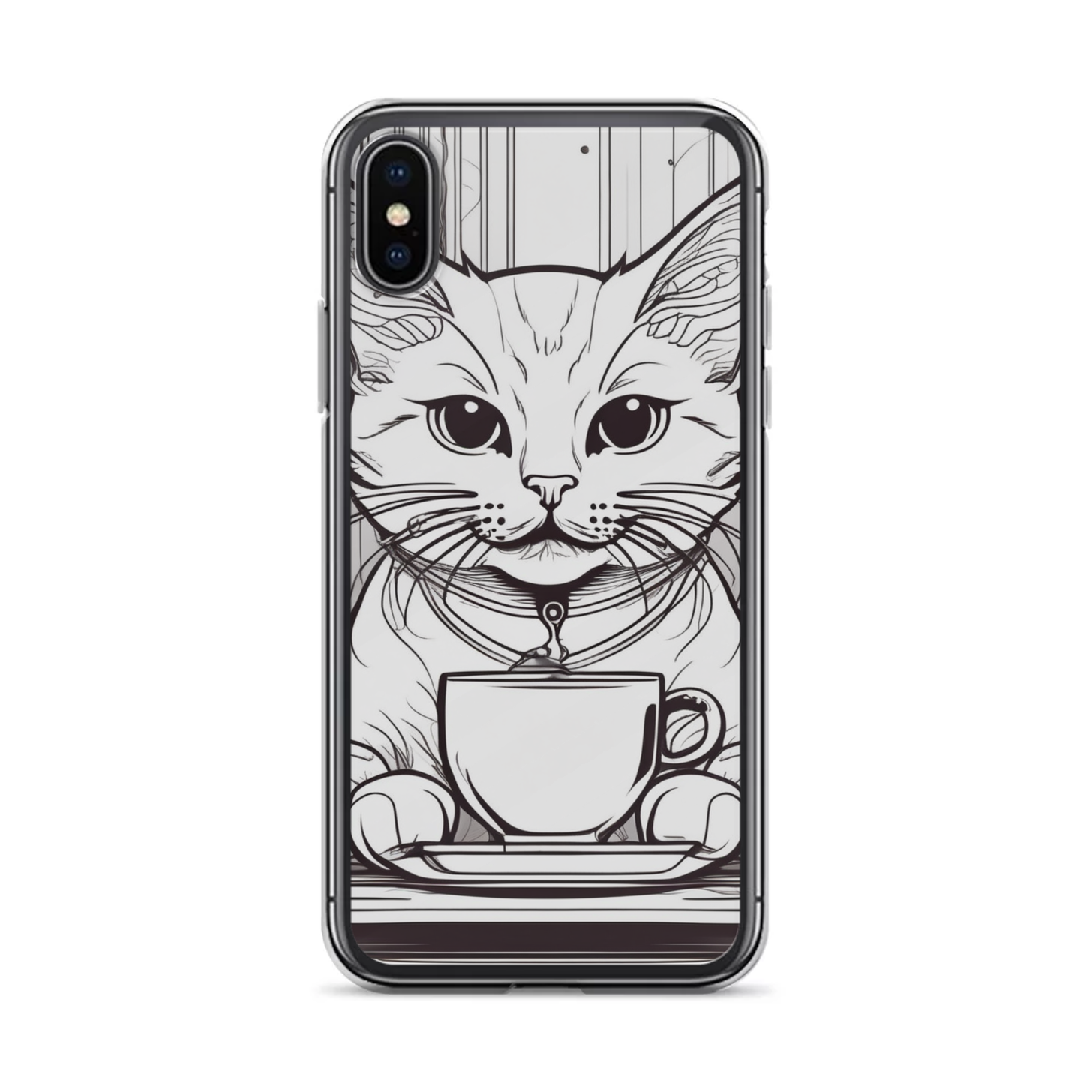 PugMug Custom White Companion Cat iPhone Case