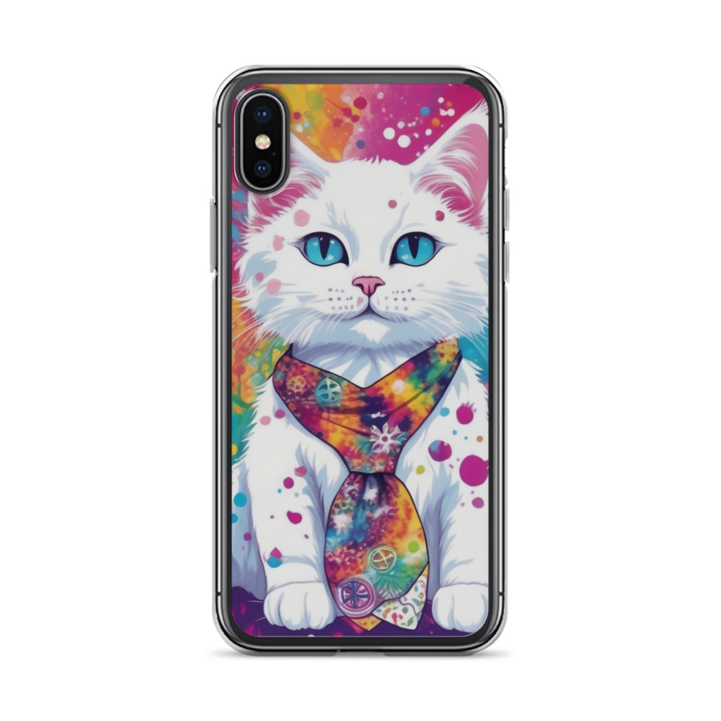 PugMug Custom White Companion Cat iPhone Case