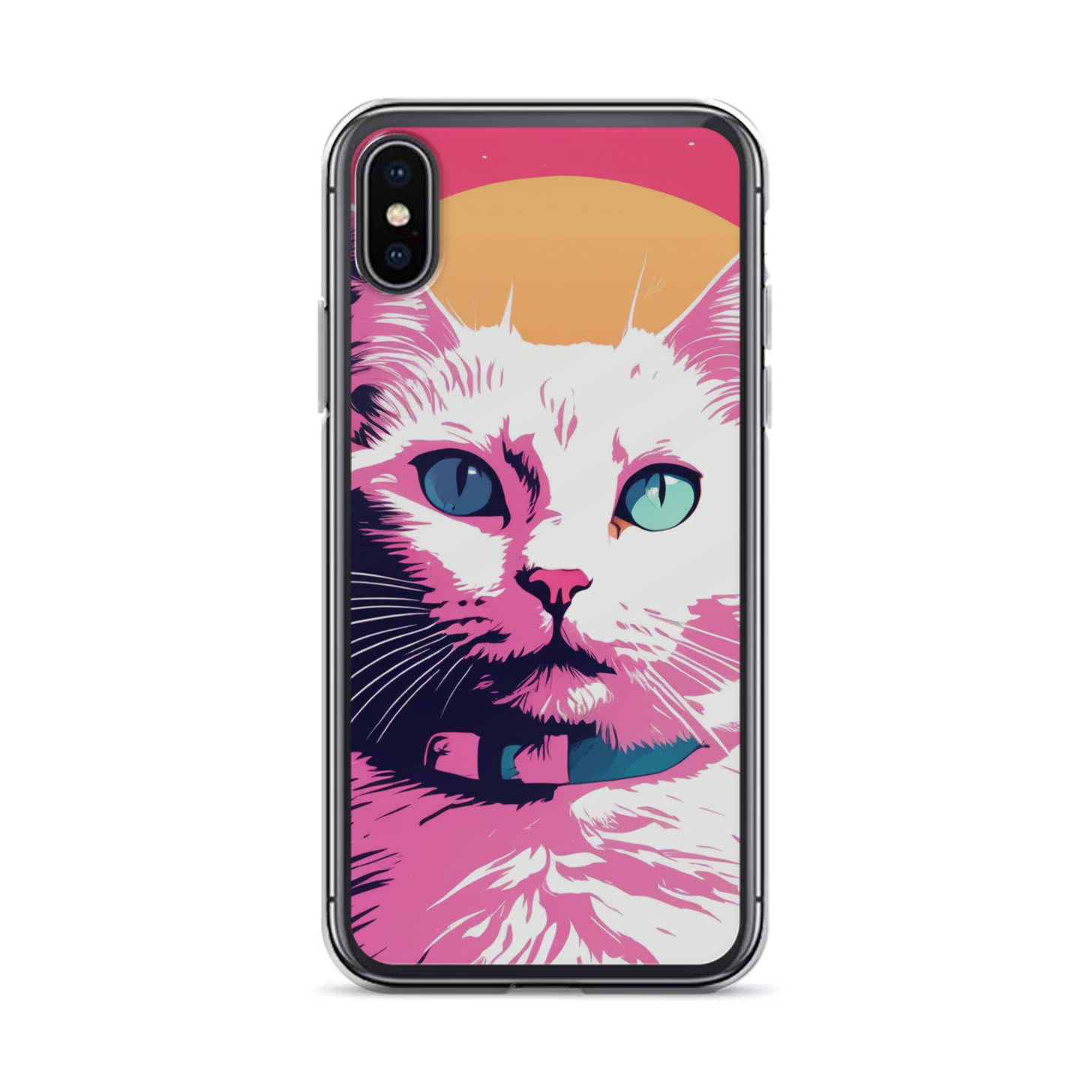 PugMug Custom White Companion Cat iPhone Case