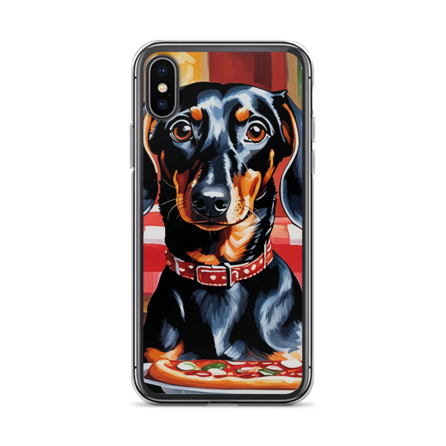 PugMug Custom Black Dachshund iPhone Case