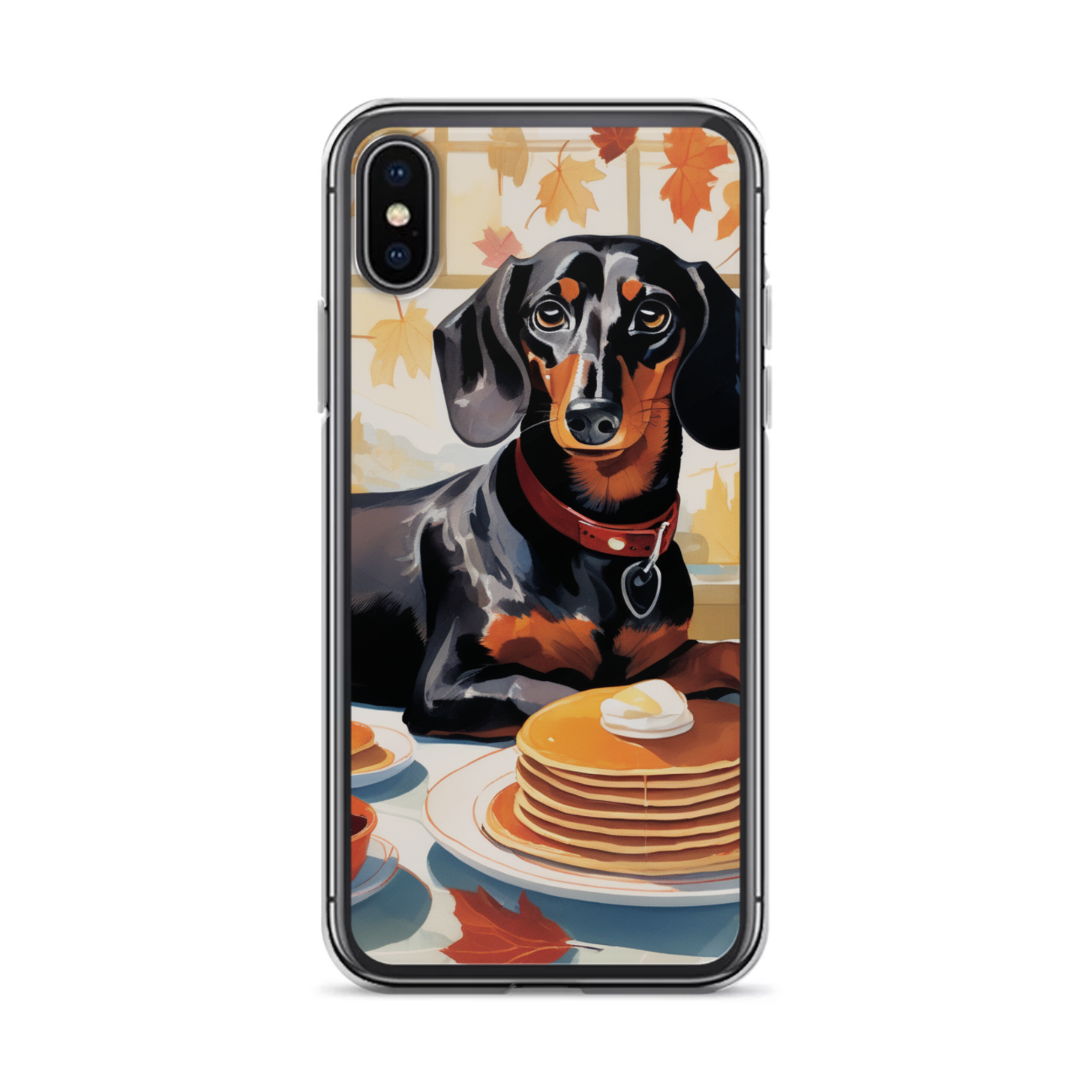 PugMug Custom Black Dachshund iPhone Case