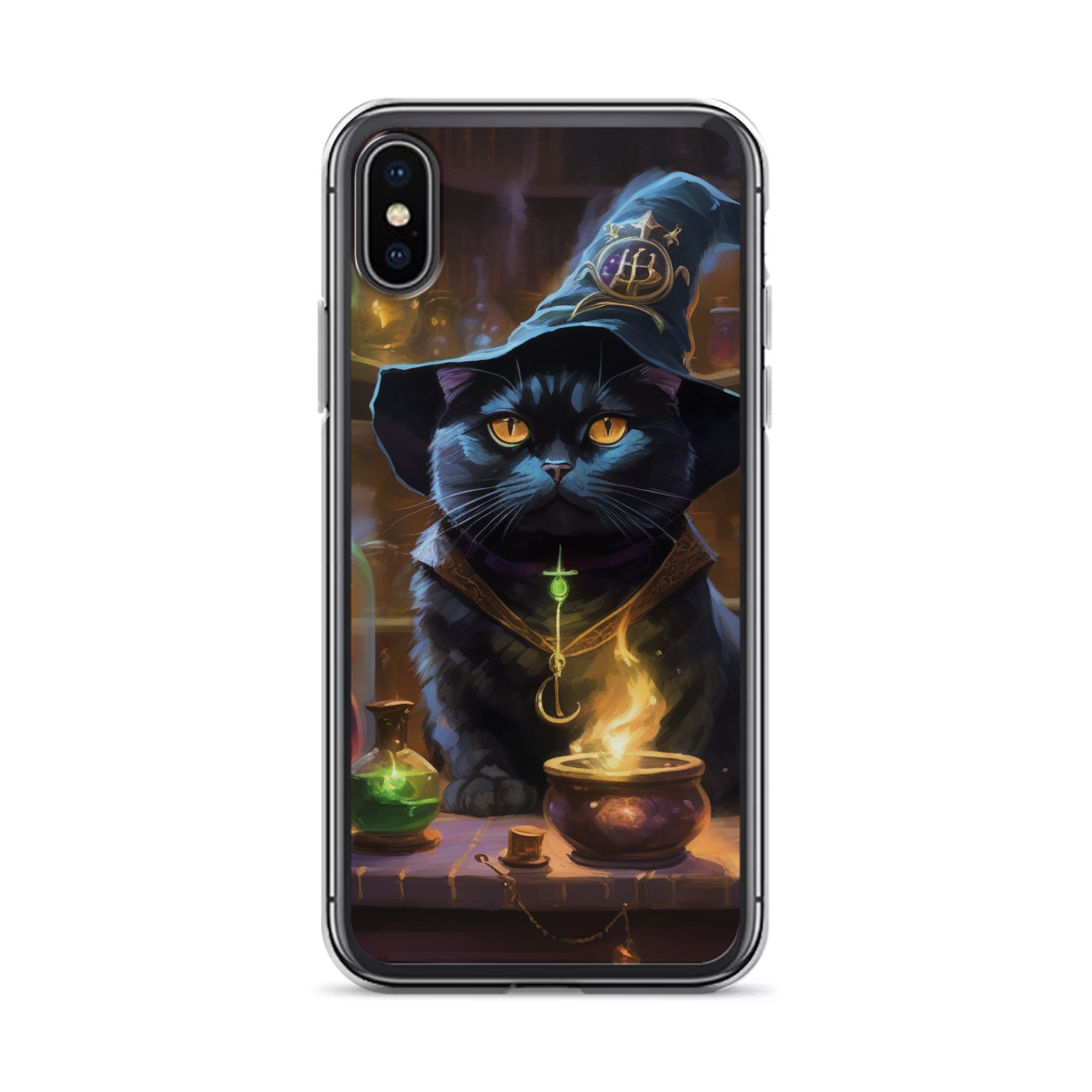 PugMug Custom Black Scottish Fold Cat iPhone Case